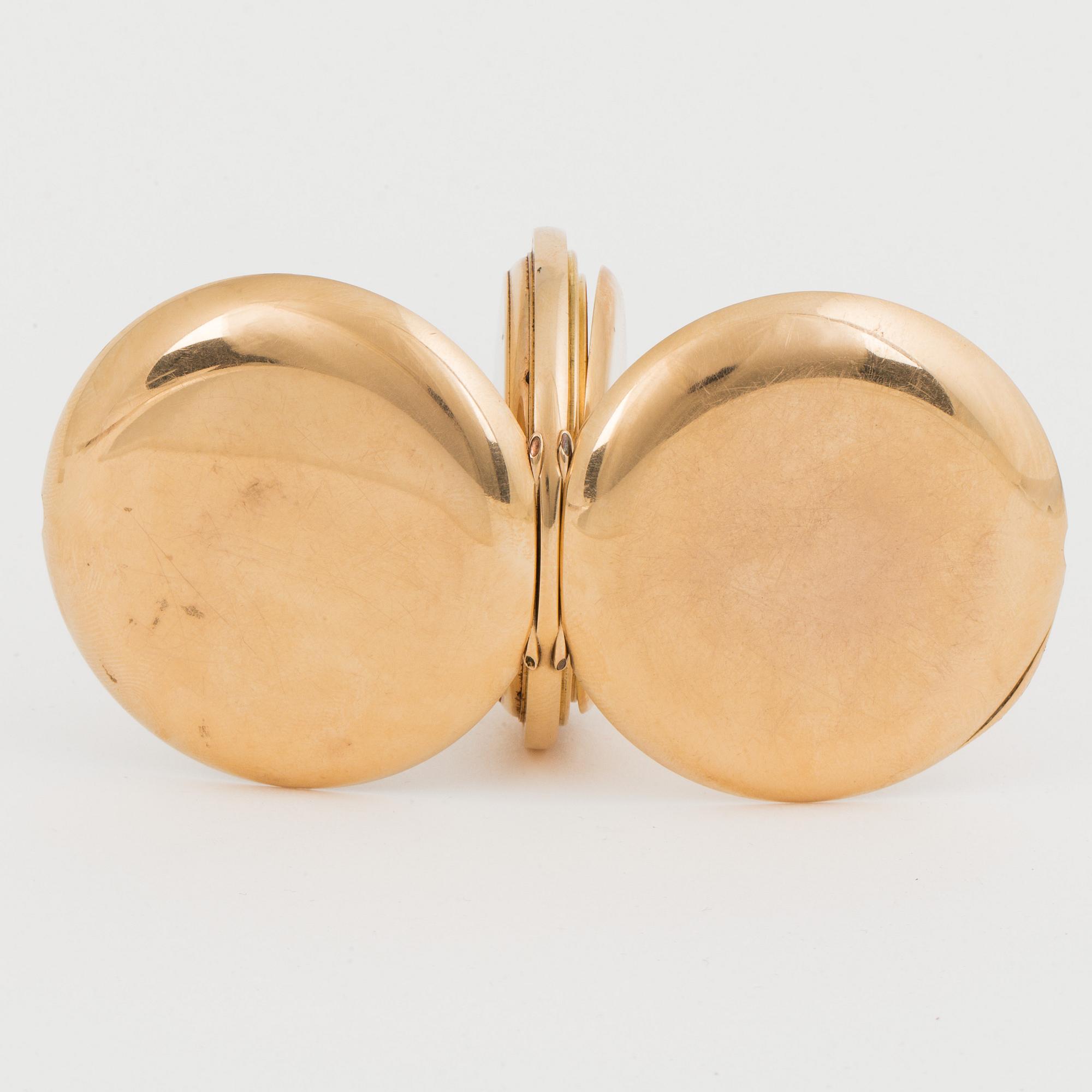 IWC, pocket watch, hunter, 53 mm.