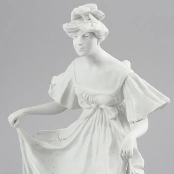 FIGURIN, parian, Sèvres-liknande märke, 1900-tal.