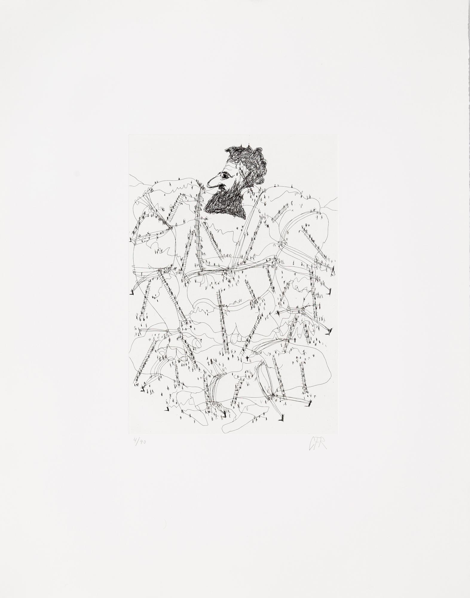 Carl Fredrik Reuterswärd, "Gulliver", portfolio with 21 etchings.