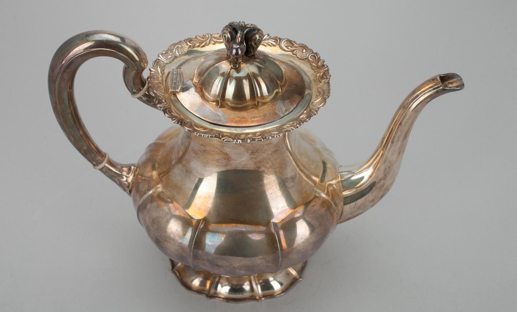 KAFFEKANNA, silver. Kultakeskus Tavastehus, 1966, vikt 721 g.