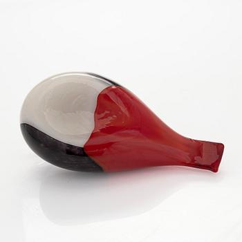 Oiva Toikka, a glass 'Karelia bird', signed O. Toikka Nuutajärvi.