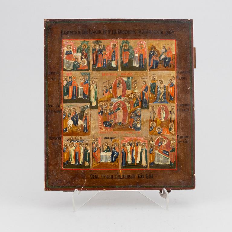 A Russian icon, 19th Century.
