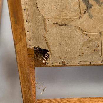 Louis Sparre, A table and two chairs for Aktiebolaget Iris, Borgå around 1900.