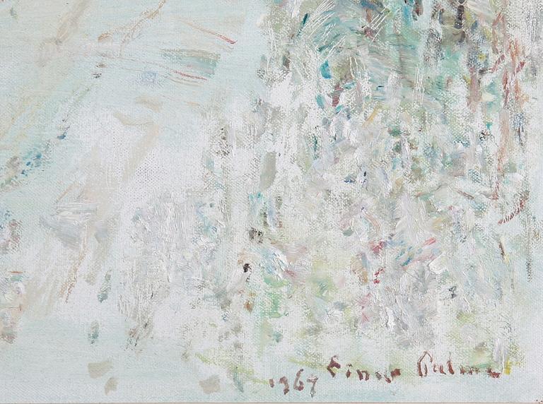PALME, EINAR. Olja på duk, sign o dat. 1969.