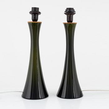 Berndt Nordstedt, table lamps, a pair, "B-015", Bergboms, 1970s.