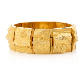 496. Björn Weckström, armband "Golden River", 18K guld, för Lapponia, Finland.
