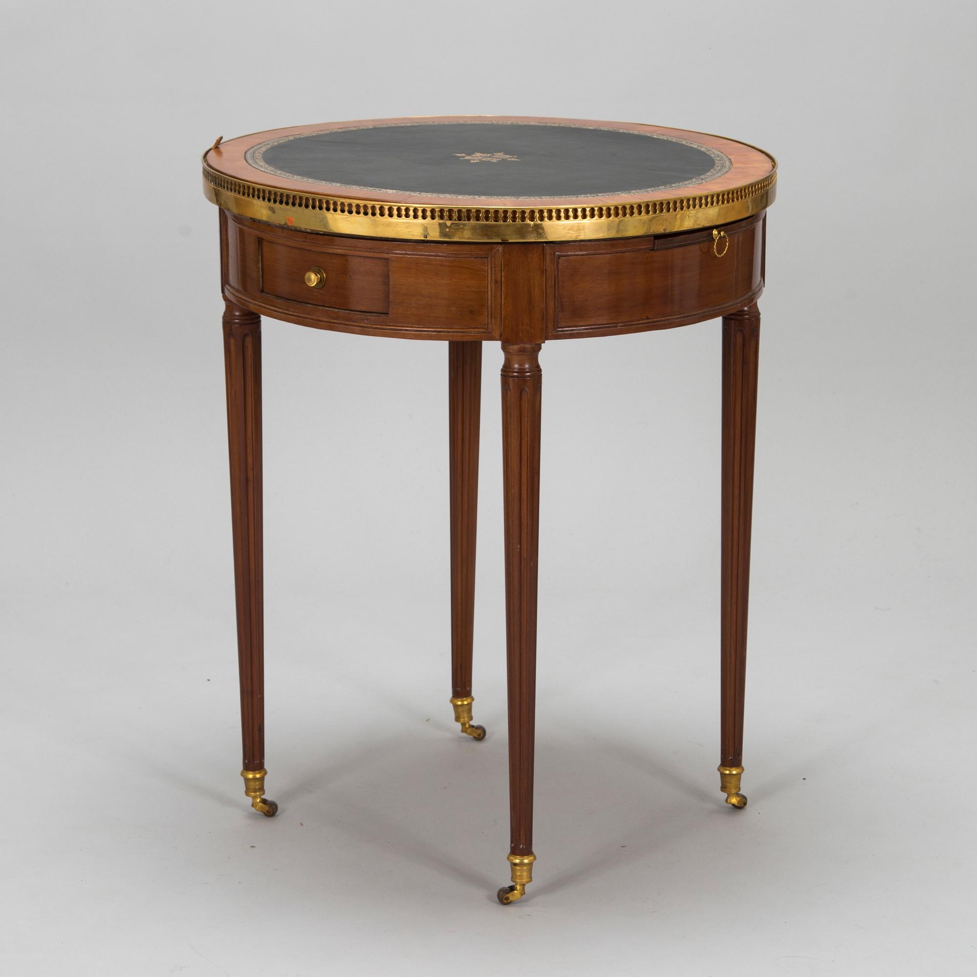 A directoire style coffee table/game table, 19th century.
