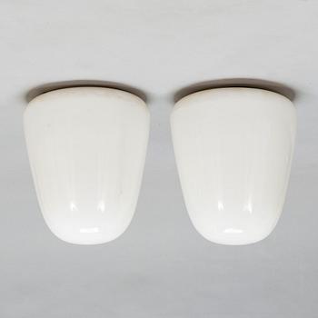 Paavo Tynell, taklampor, ett par, modell 2048,  Idman 1900-talet mitt.