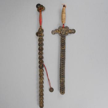 MYNTSVÄRD, 2 st, Kina, 1900-tal.