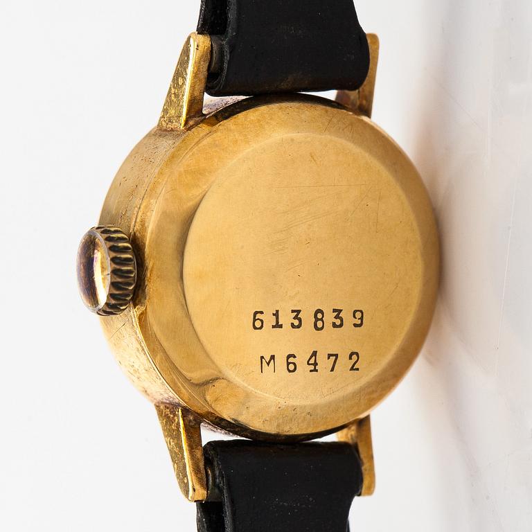 Nivada, wristwatch, 18K gold, manual winding.