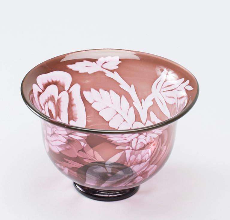 SKÅL, glas, Eva Englund, Orrefors, signerad.