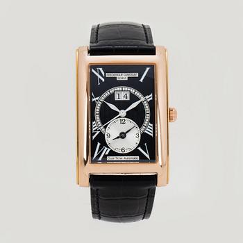 FREDERIQUE CONSTANT, Dual Time, wristwatch, 31 x 47 mm.