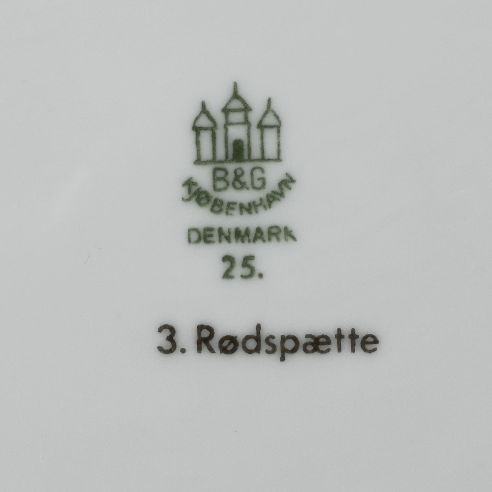 FISKTALLRIKAR, 12 st, Bing & Gröndahl, 1900-talets andra hälft.