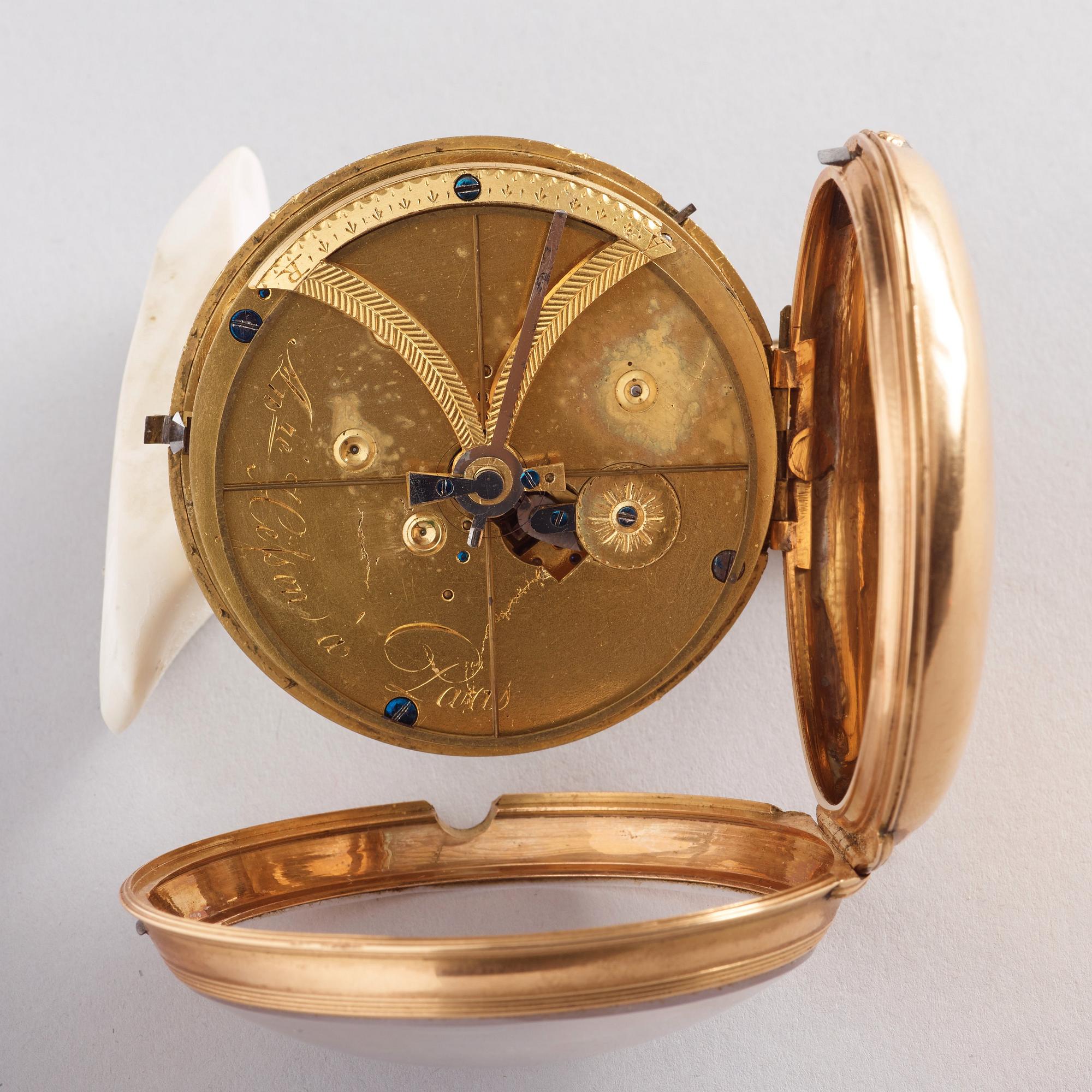 André Hessen (Anders Bengtsson), fickur, guld, Paris 1700-talets senare del.