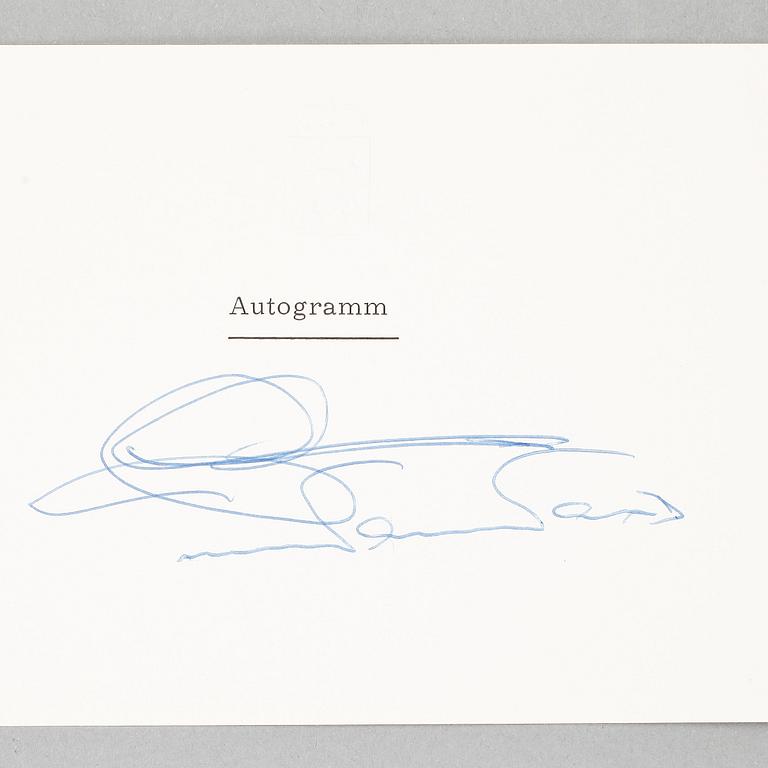 KUNGLIGA AUTOGRAFER, 11 st, egenhändiga, bla Furstinnan Grace av Monaco.