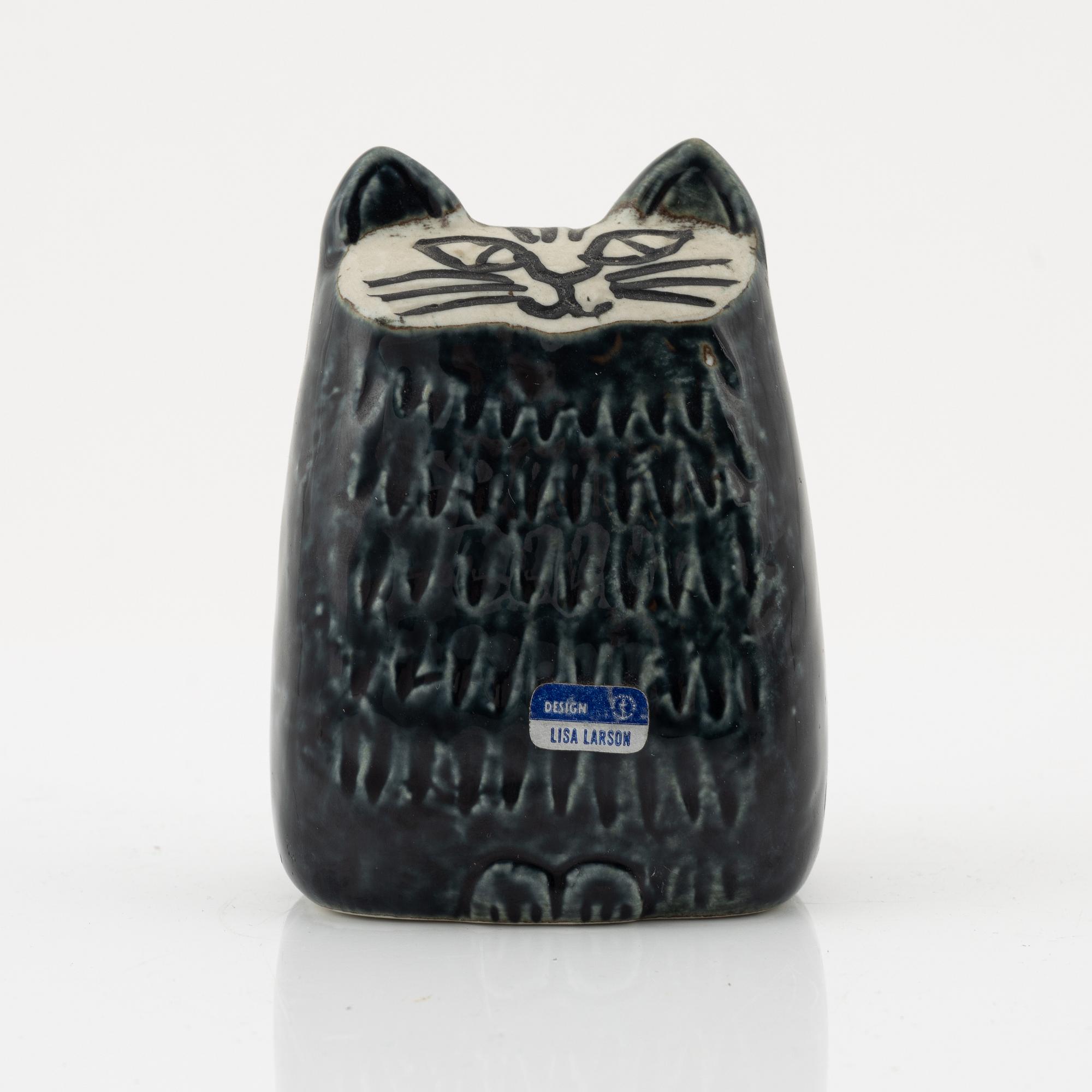 Lisa Larson, a stoneware figurine of a cat, Gustavsberg.