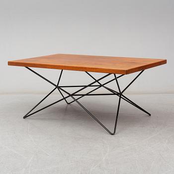 BENGT JOHAN GULLBERG, 'A2/Triple height table', steel and teak veneer, designed c.1952.