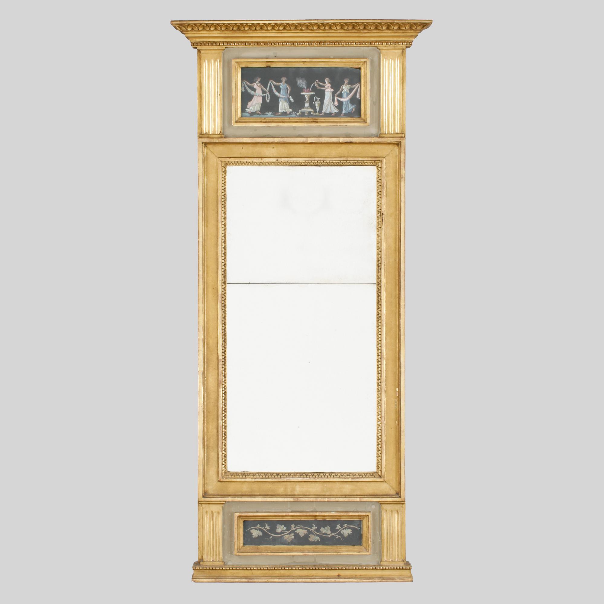SPEGEL, sengustaviansk, omkring år 1800.