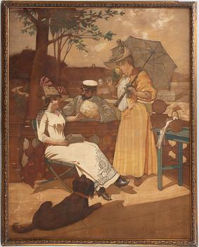 Vicke Andrén, Courting on the Terrace.