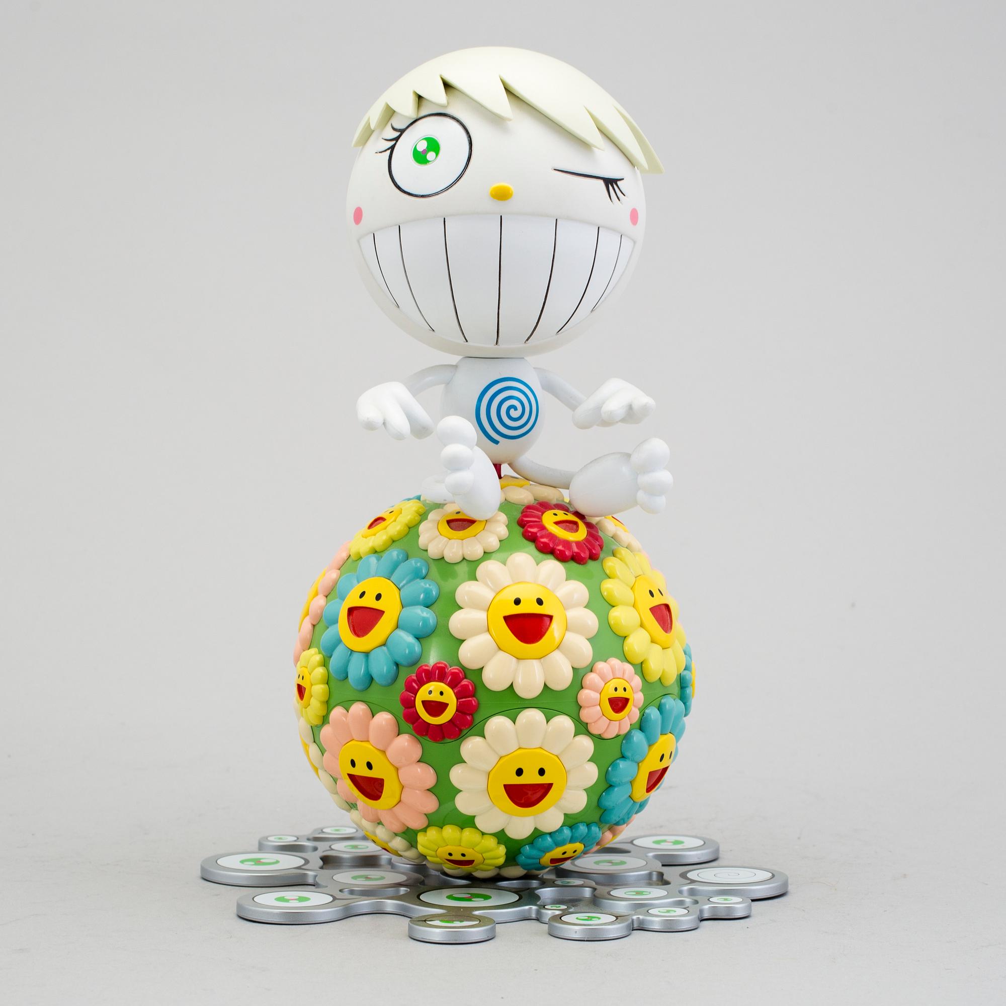 TAKASHI MURAKAMI, "Mister Wink, Cosmos Ball", 2000. Mixed media, polychrome plastic and minidisc.