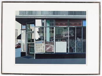 Richard Estes, silkscreen in colours, 1972, signed 58/75.