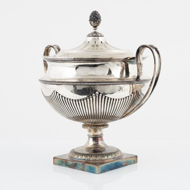 An Empire style silverplate tureen, 20th Century.