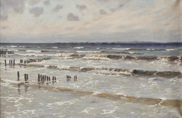 FRITZ STAEHR-OLSEN, olja på duk, signerad.