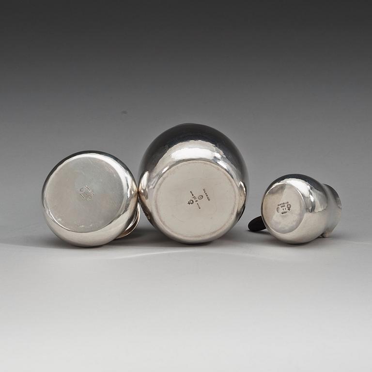 A Georg Jensen sterling coffee set, Copenhagen 1929.
