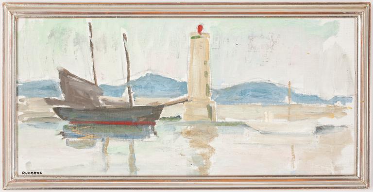 GUSTAV RUDBERG, olja på duk, signerad.