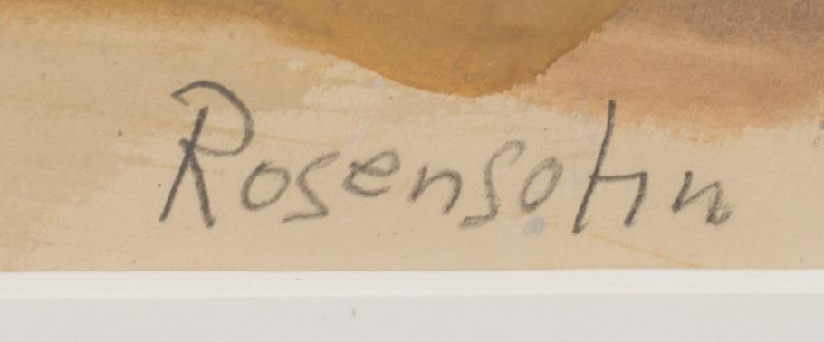 LENNART ROSENSOHN, mixed media signed.