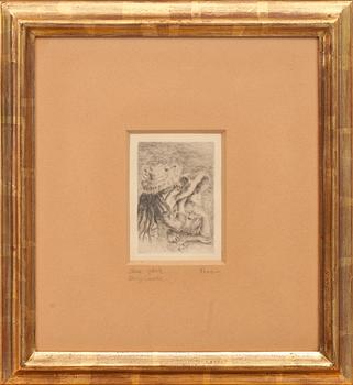 AUGUSTE RENOIR, etsning, signerad i plåten.