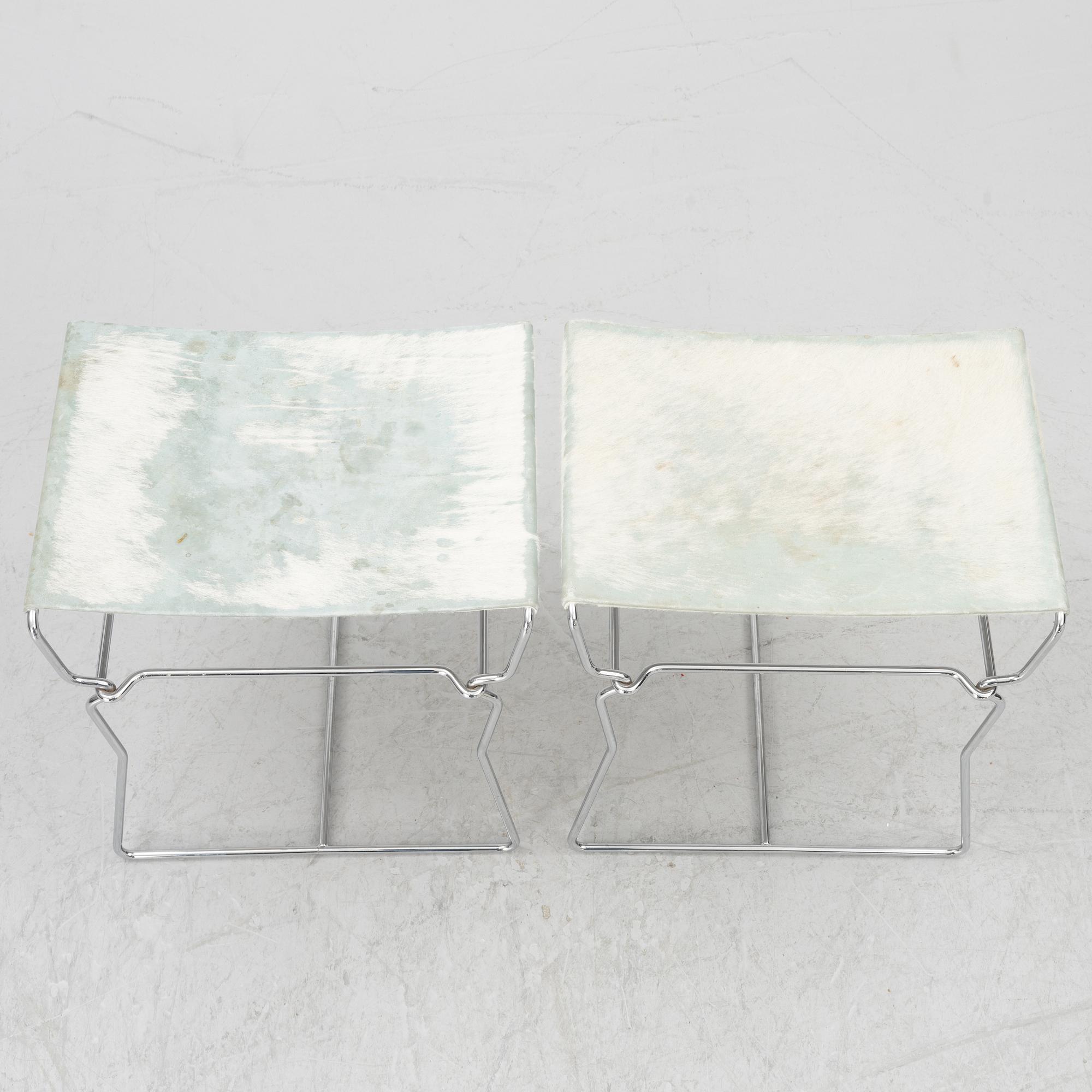 Nicole Äbischer, a pair of "Pyllon" stools, B & B Italia, 2006.