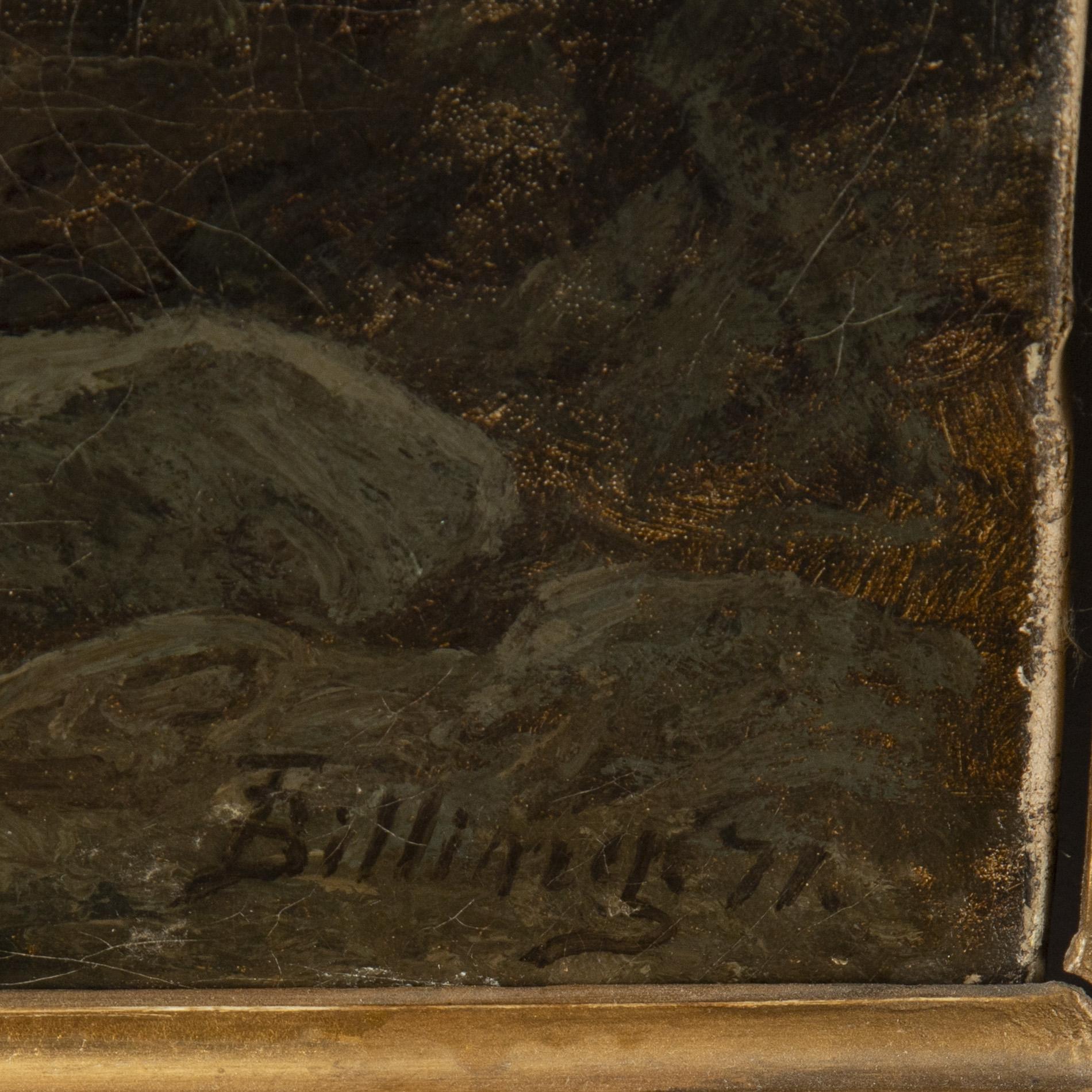 Theodor Billing, olja på duk, signerad och daterad -71.