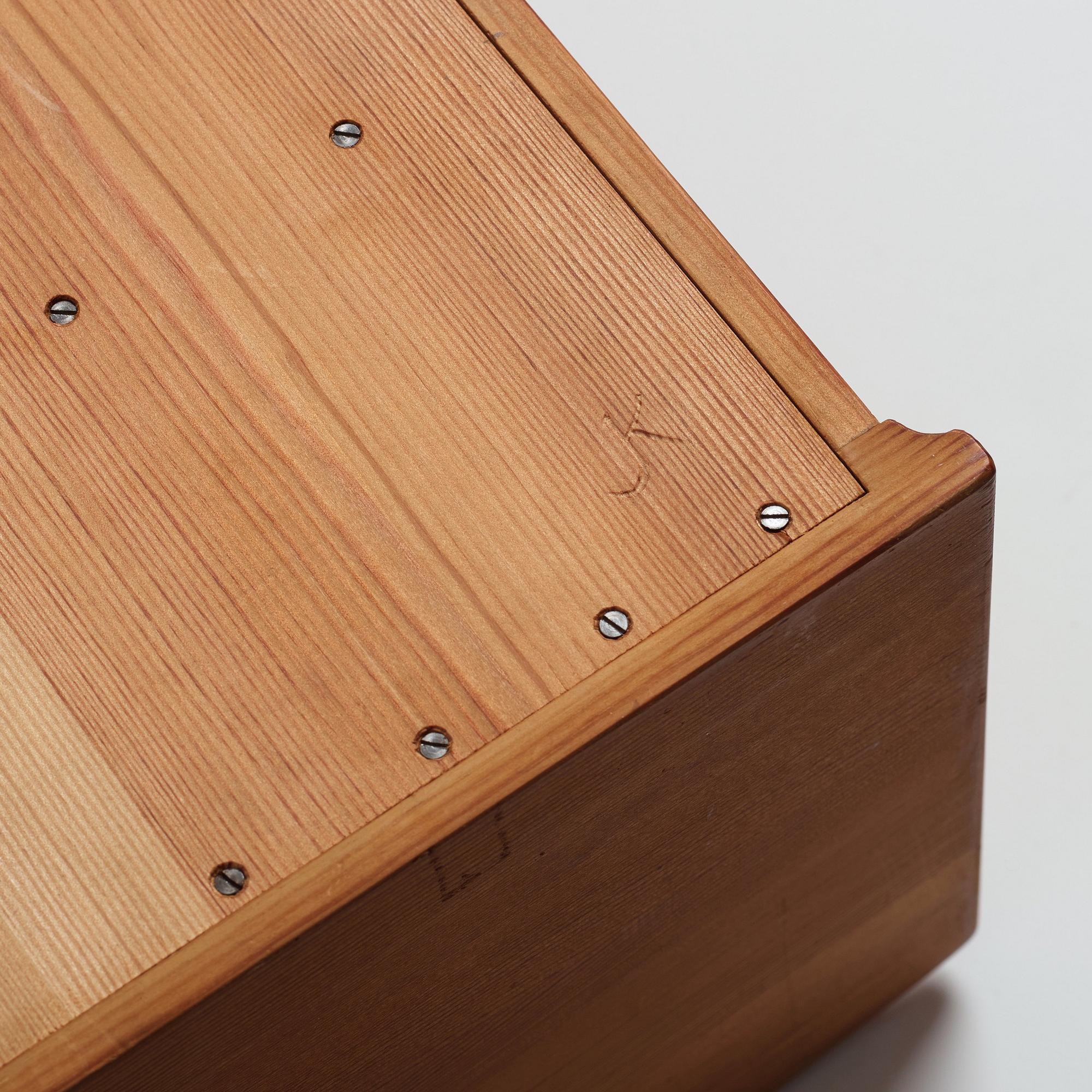 James Krenov, a wall cabinet, executed in his own workshop, Bromma, Sweden ca 1965.