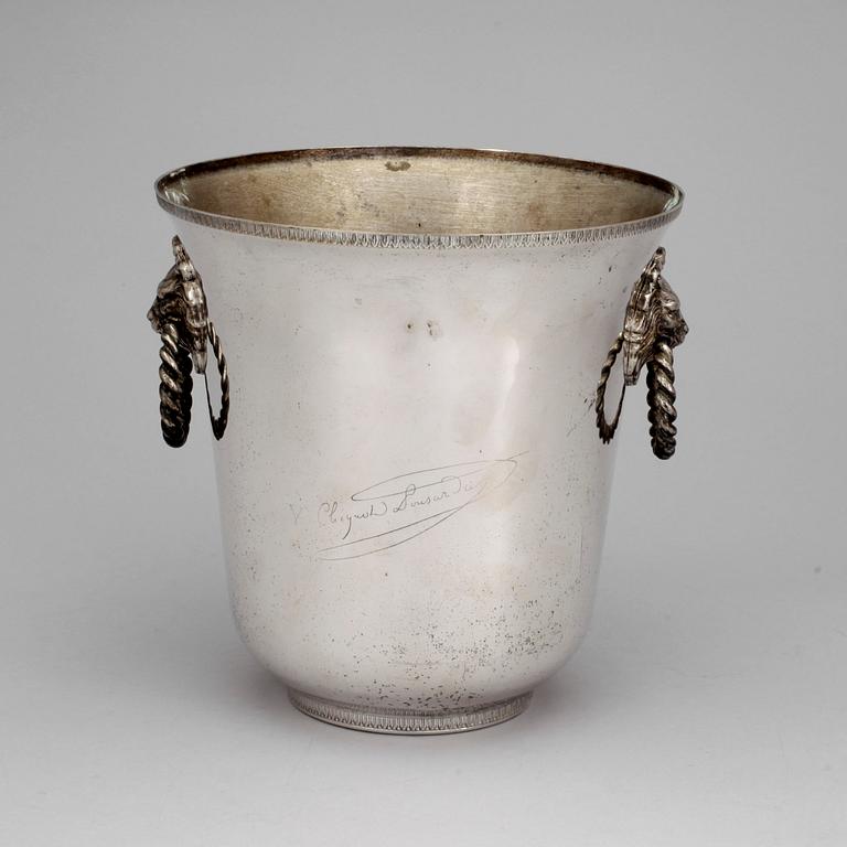 CHAMPAGNEKYLARE, nysilver, 1900-talets andra hälft.