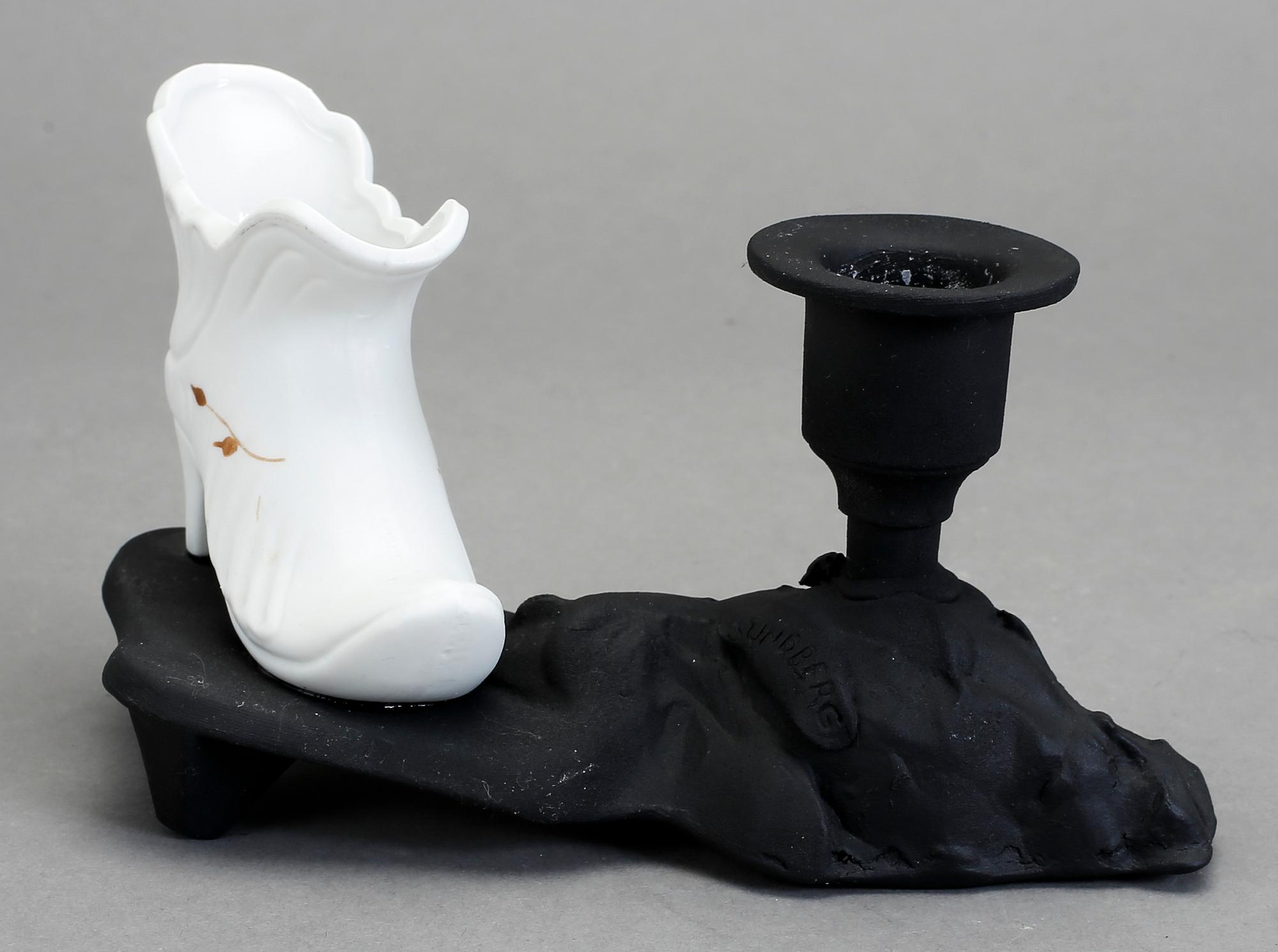 PER B. SUNDBERG, skulptur/objekt/ljusstake, signerad.