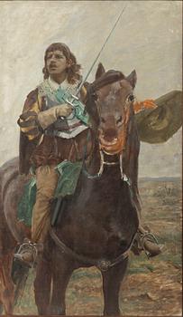 Nils Forsberg, Study for Gustav II Adolf before the Battle of Lützen.