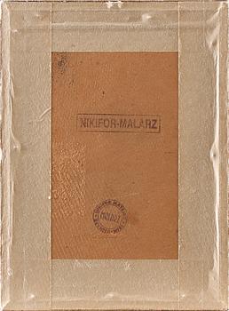 NIKIFOR KRYNICKI, blandteknik, signerad.