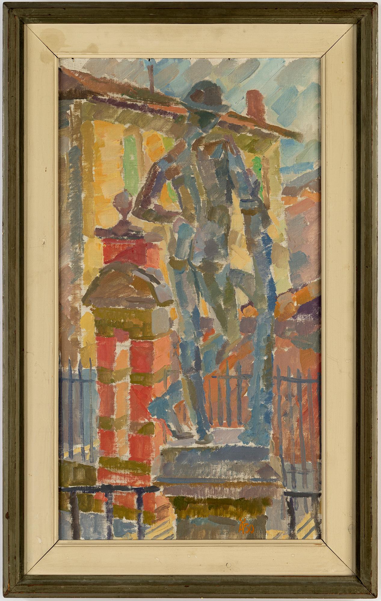 OLLE ÄNGKVIST, oil on canvas, signed and dated 1950.