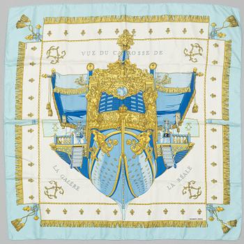 Hermès, scarf, "Vue du Carosse de la Galère La Réale".