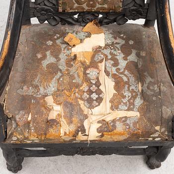 A Swedish Baroque armchair, circa 1700.