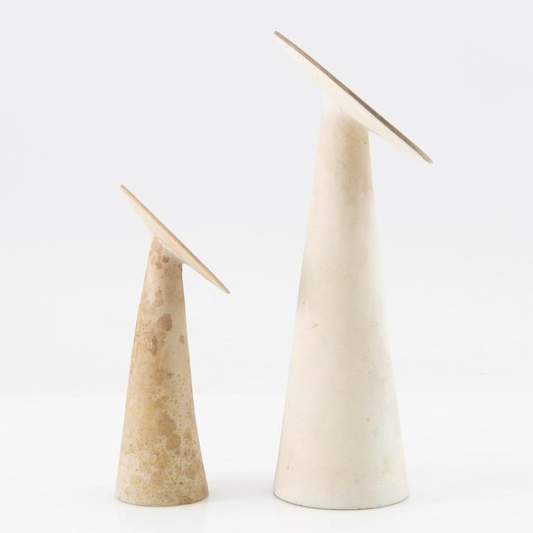 Gunnar Nylund, vases 2 pcs. Nymölle 1950s/60s, Denmark.