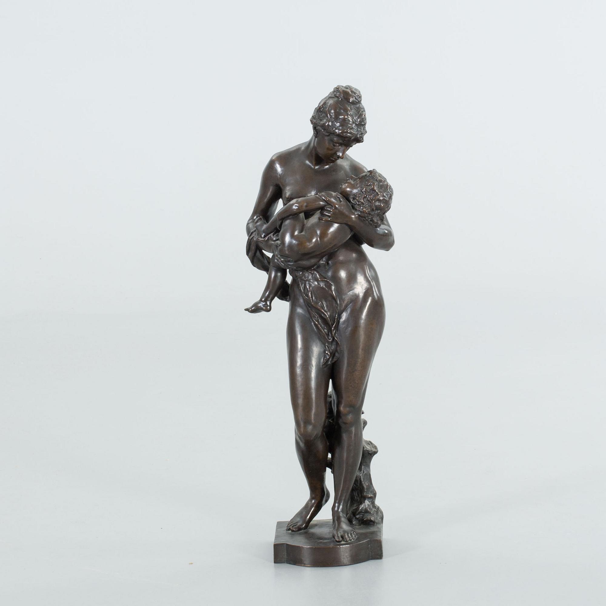 ROBERT BAERWALD, bronze. Signed, -96. Aktien Gesellschaft vermals H.Gladenbeck & Sohn Berlin Friedrichshagen.
