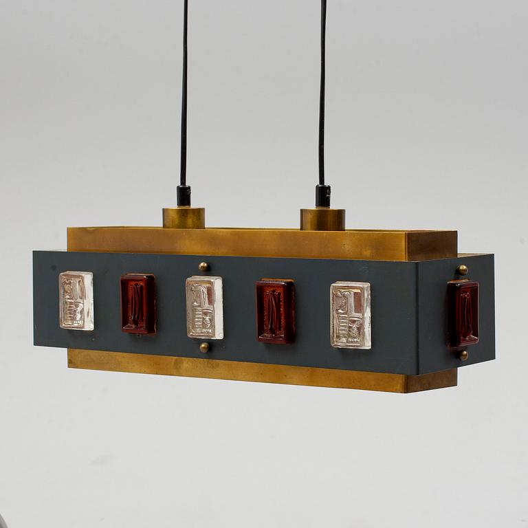 A Swedish ceiling lamp, Einar Bäckström, Malmö, 1960s-70s.