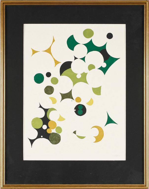 PIERRE OLOFSSON, färglitografi. Sign o numr 85/125.