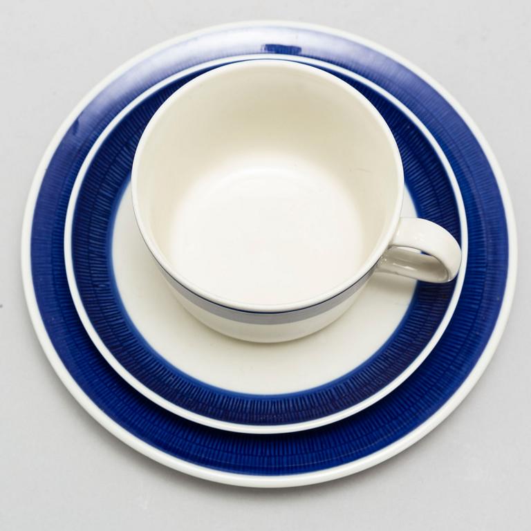 HERTHA BENGTSSON, servis, "Koka Blå", Rörstrand.