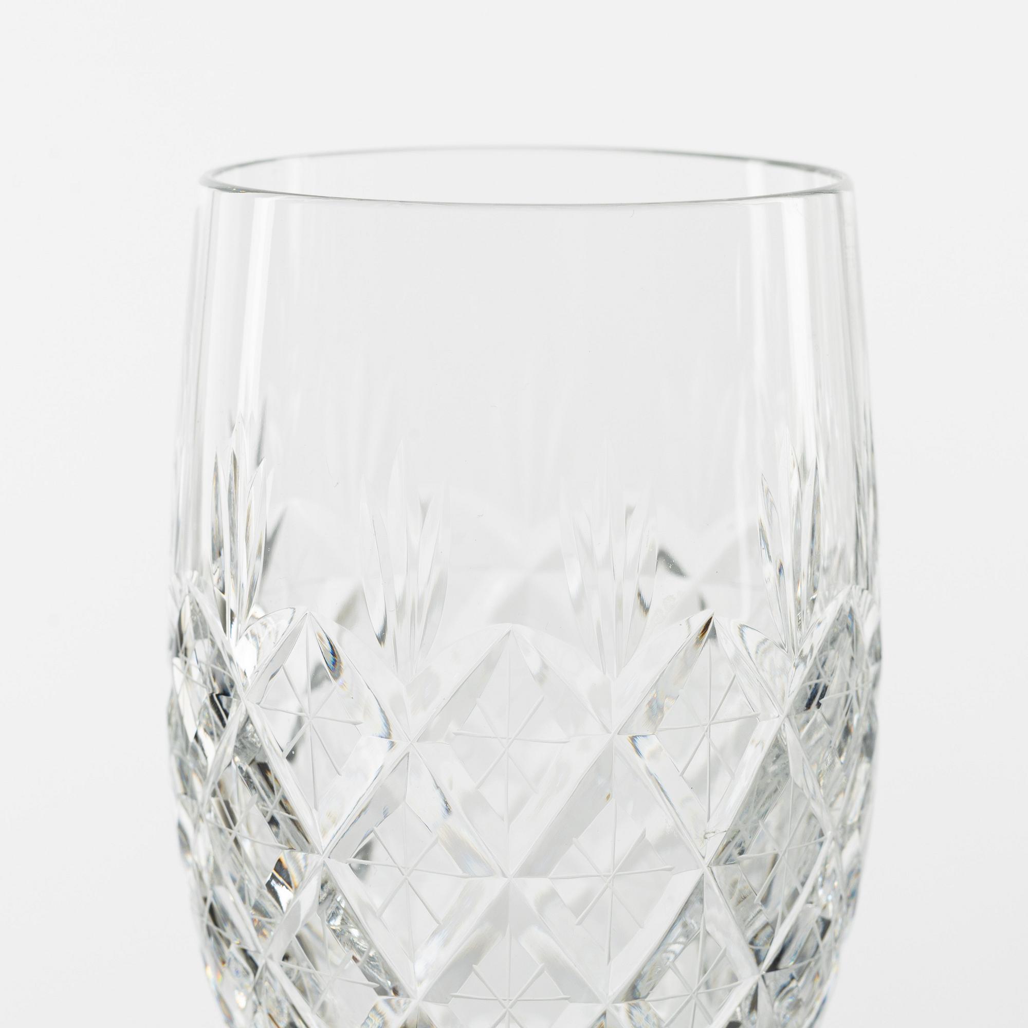 Glasservis, 48 delar, Kosta, 1900-talets andra hälft.