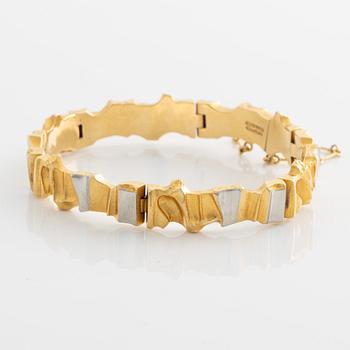 Björn Weckström, armband, "Alba", 18K guld och platina. Lapponia 1987.