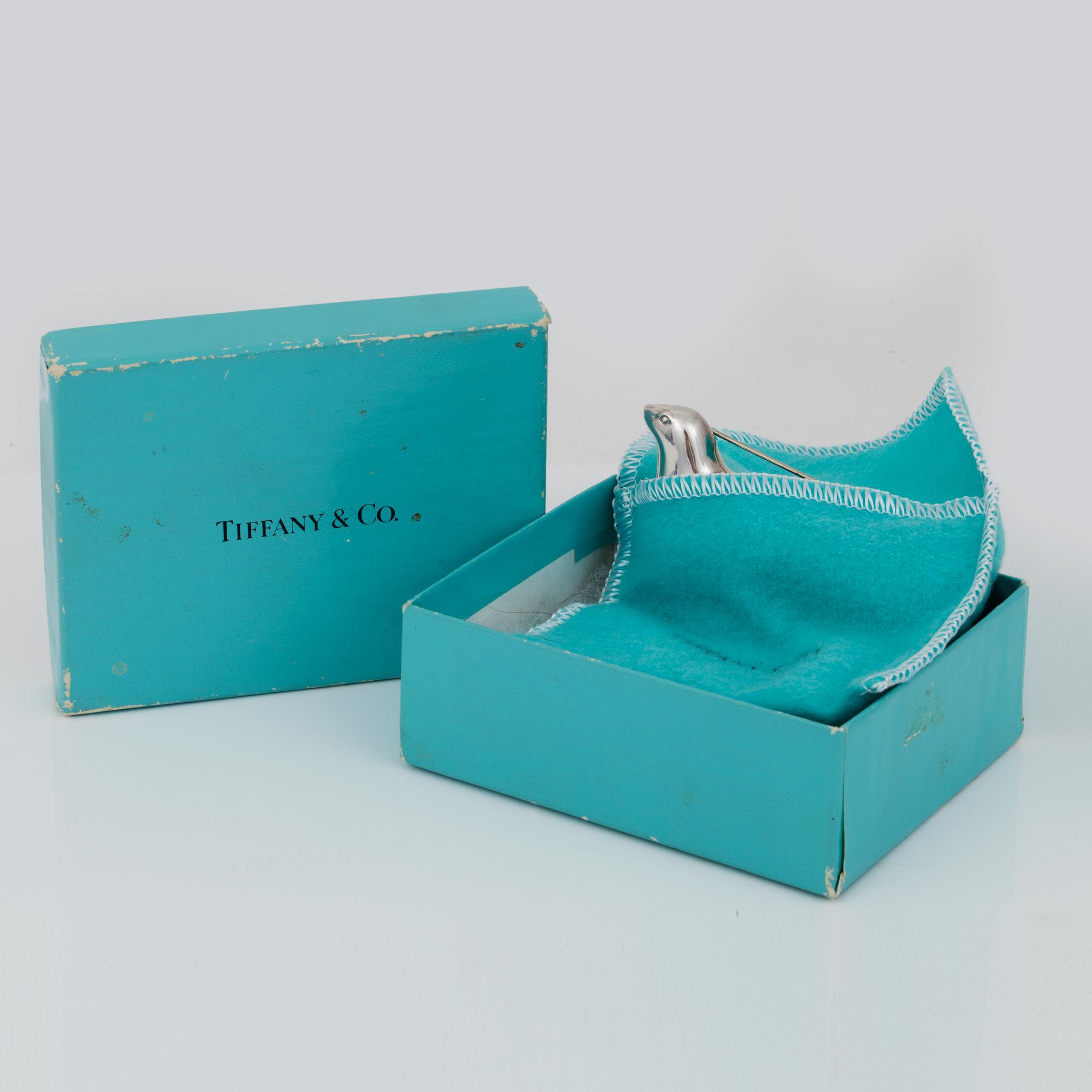 BROSCH, Tiffany & Co, sterling silver, daterad 1988.
