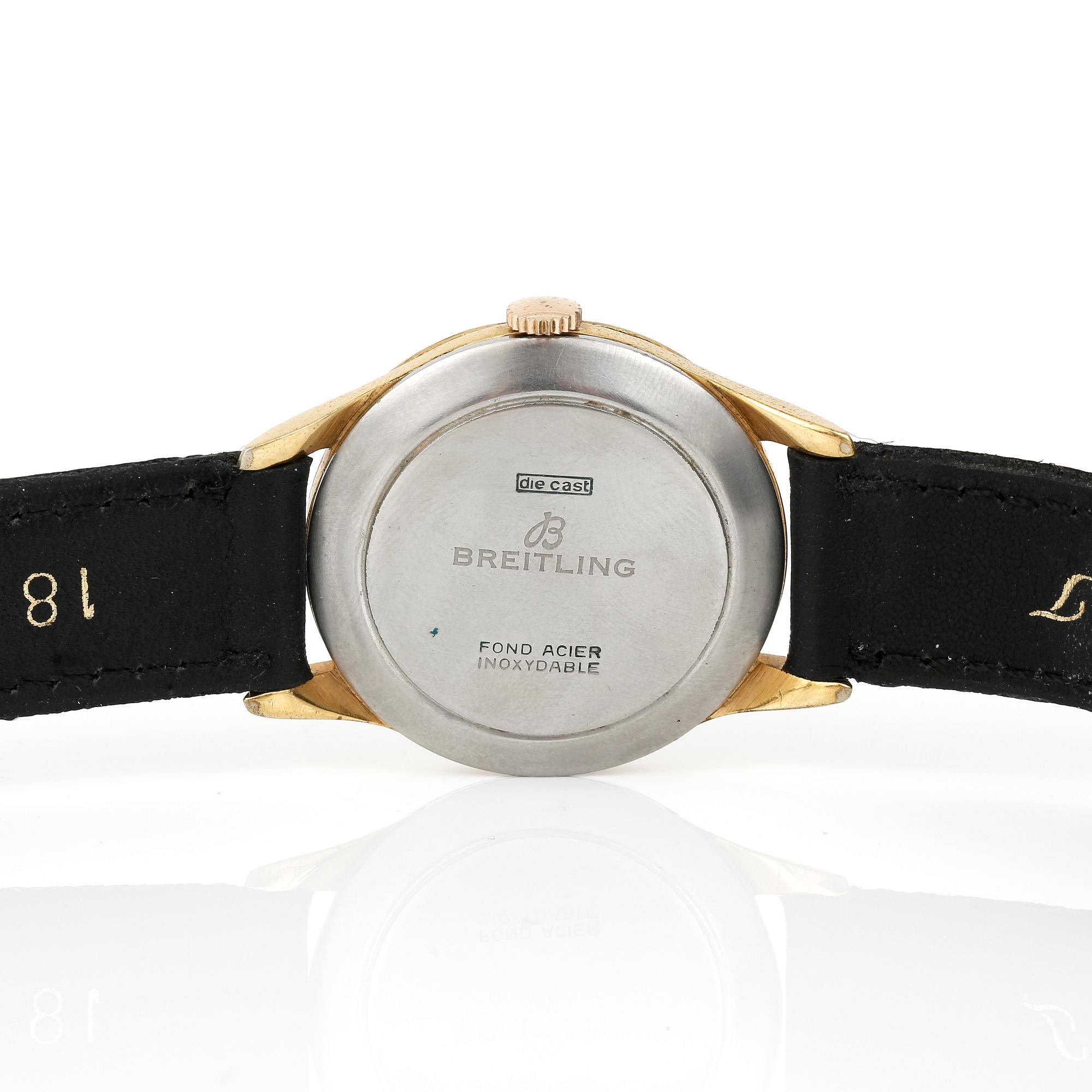 HERRARMBANDSUR, stål, Breitling, Geneve.